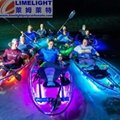 Glow clear kayak LED transparent kayak night tour glass kayak