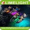 Glow clear kayak LED transparent kayak night tour glass kayak 5