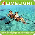 clear kayak transparent canoe crystal