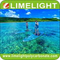 Crystal clear paddle board transparent clear SUP board crystal SUP paddle board 