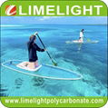 Transparent clear paddle board crystal