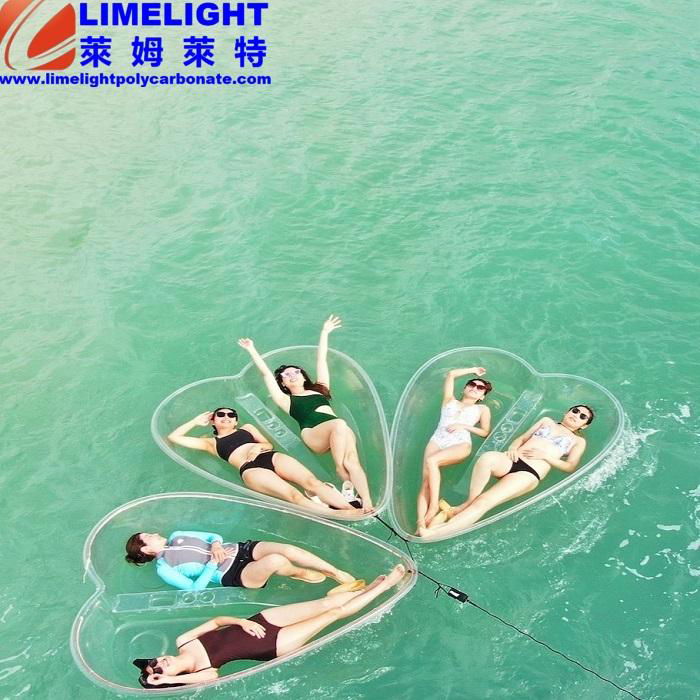 heart shape clear kayak love shape glass kayak love heart shaped crystal kayak 4