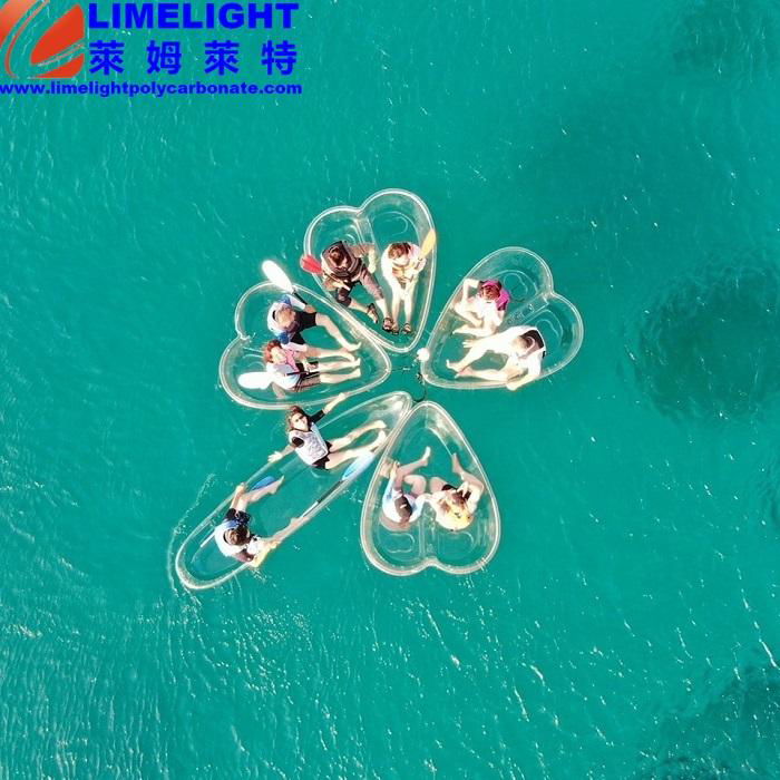 heart shape clear kayak love shape glass kayak love heart shaped crystal kayak 5