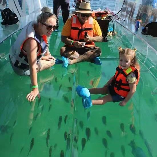 transparent clear boat, crystal clear boat, glass clear boat, clear boat, crystal boat, transparent boat, glass boat, 100% transparent boat, 100% clear boat, full transparent boat, clear bottom boat, glass bottom boat, see through boat, see-thru boat, unbreakable glass boat, plastic boat, 15 seats clear boat, polycarbonate boat, PC boat