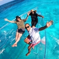 15 People Clear Boat with Outboard Engine and Polycarbonate Roofing