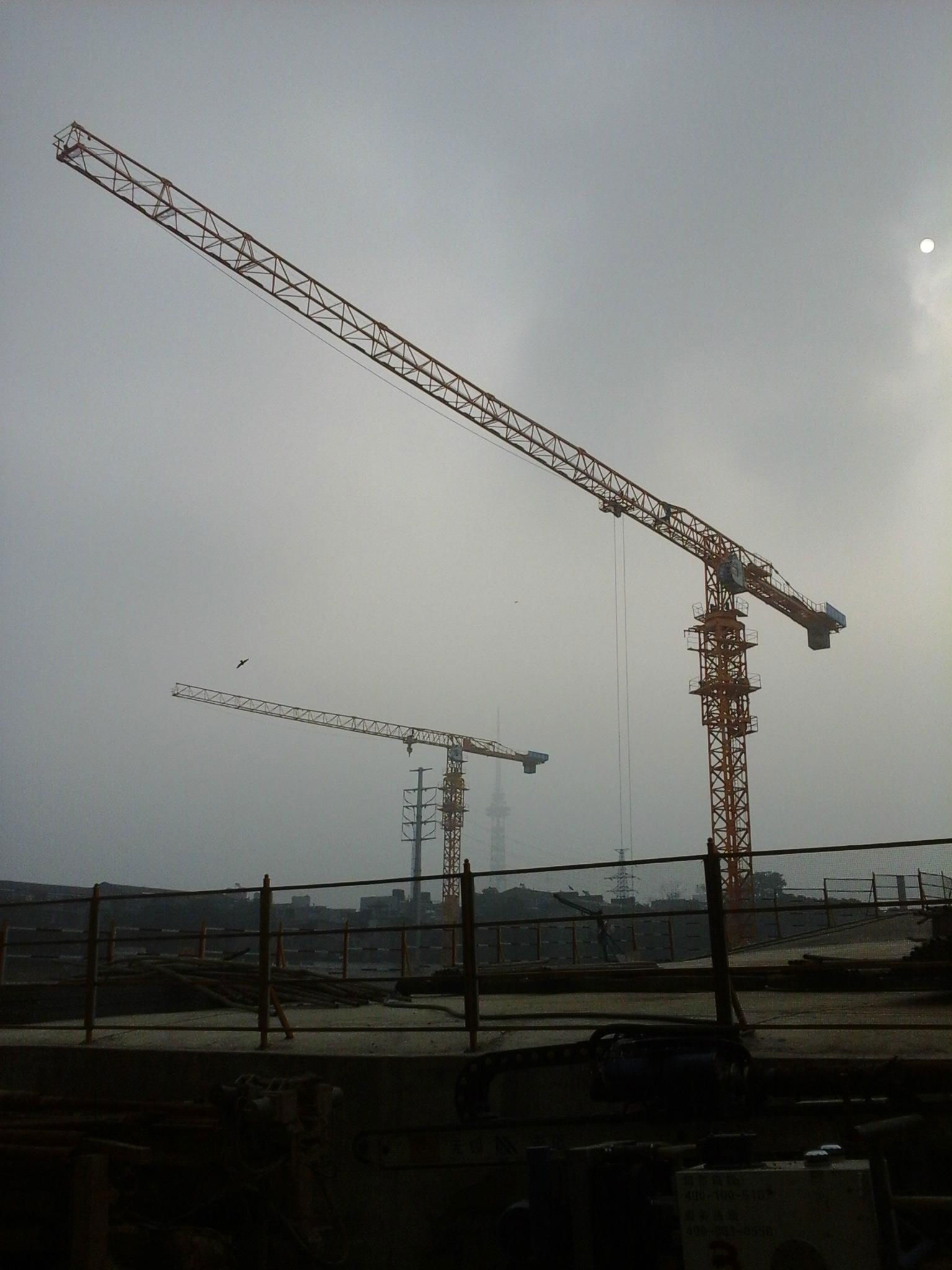 Flat top tower cranes，7535-20T 2