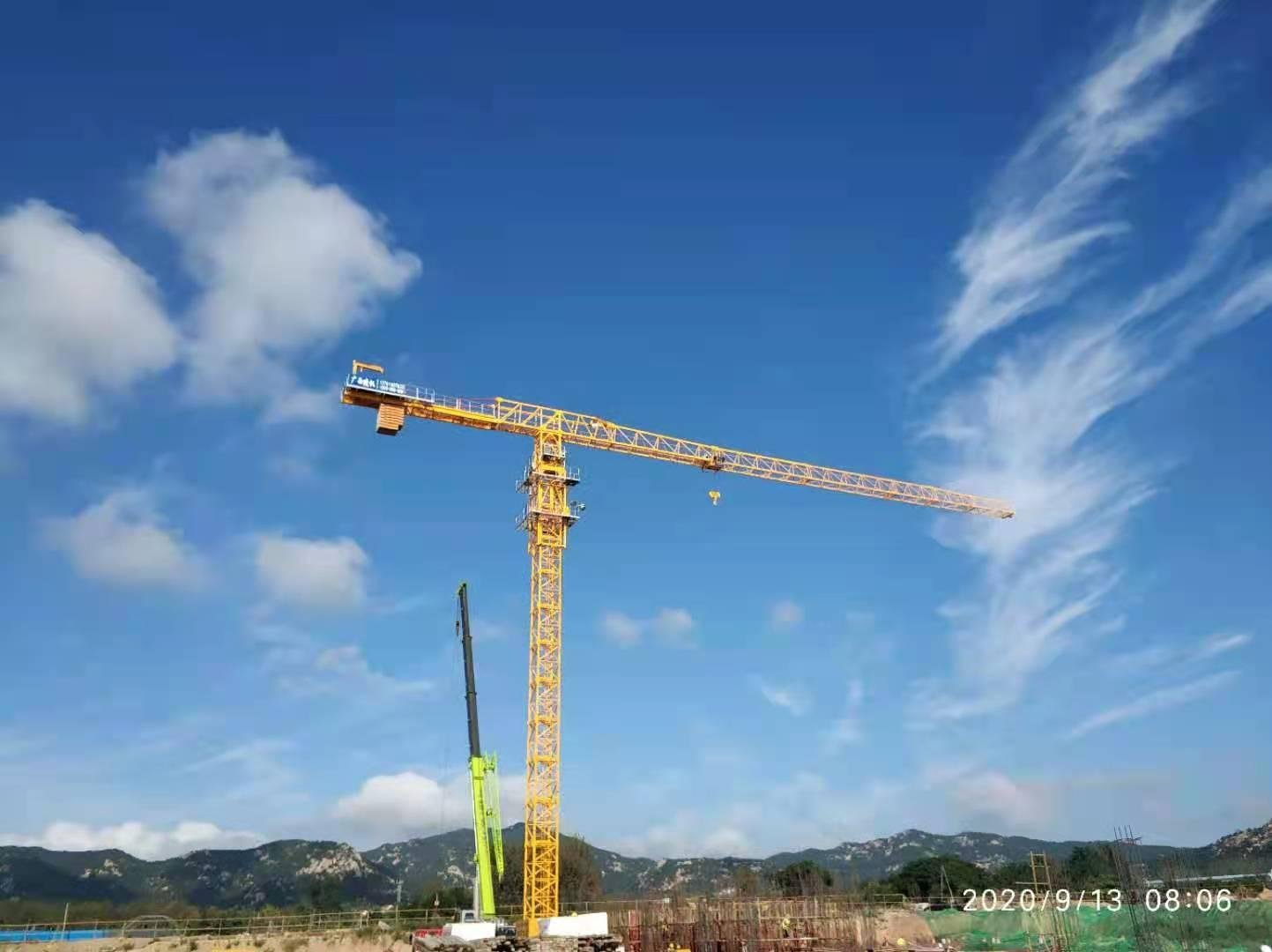 Flat top tower cranes，7527-18T