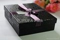 Luxury gift paper box with ribbon tie