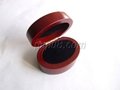 2 rings　Oval shape wood boxes 