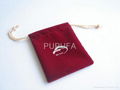 Assorted colors velvet pouches