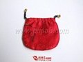 Various kinds of satin pouches