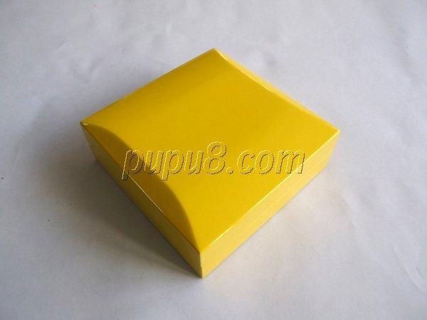 yellow gloosy finish wooden jewelry box 5