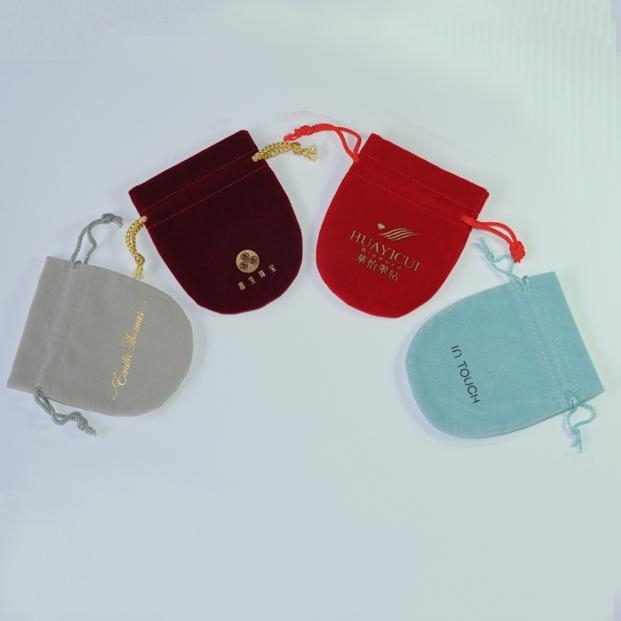 Velvet jewellery bag