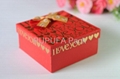 Exquisite gift paper box with ribbon tie