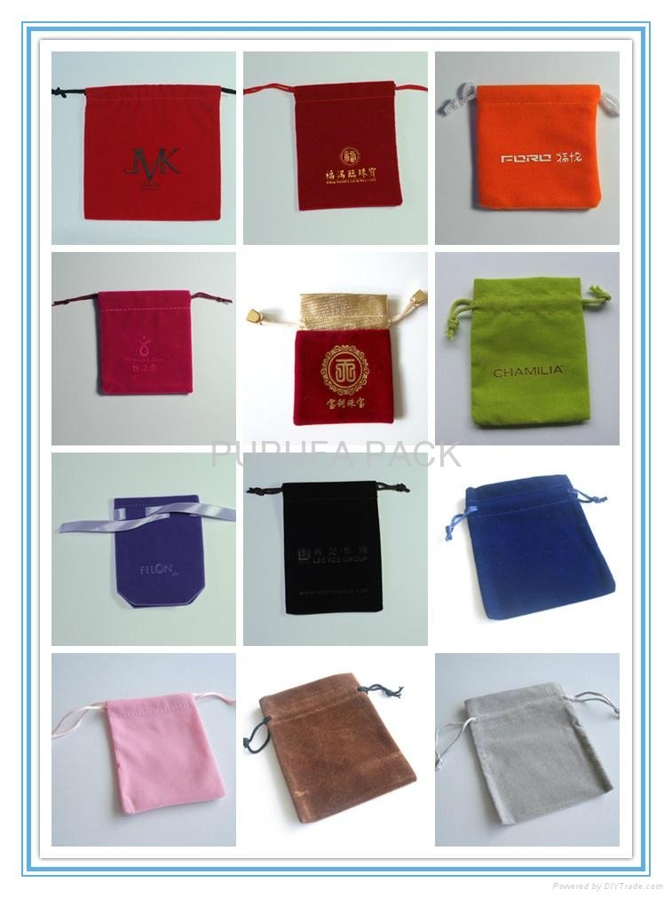 Various colors shapes of velvet pouches organza pouches cotton bags gift b 2